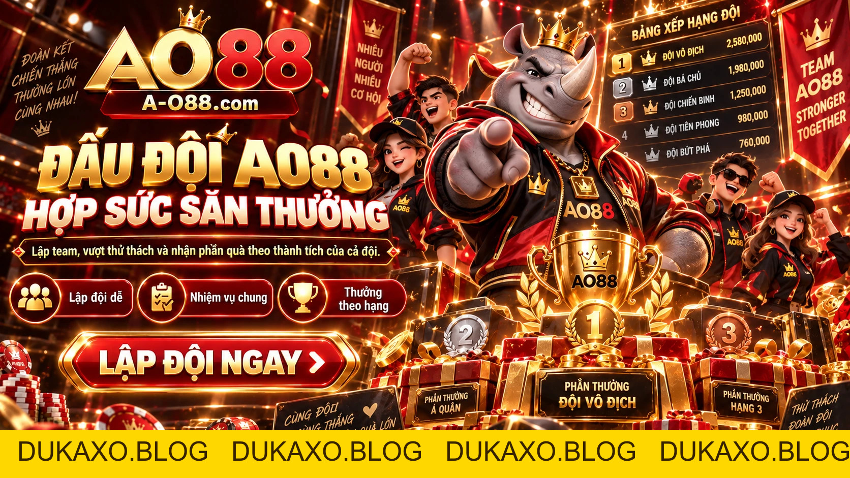 Đại Lý AO88 – Cộng Đồng, Hợp Tác & Hoa Hồng - DUKAXO